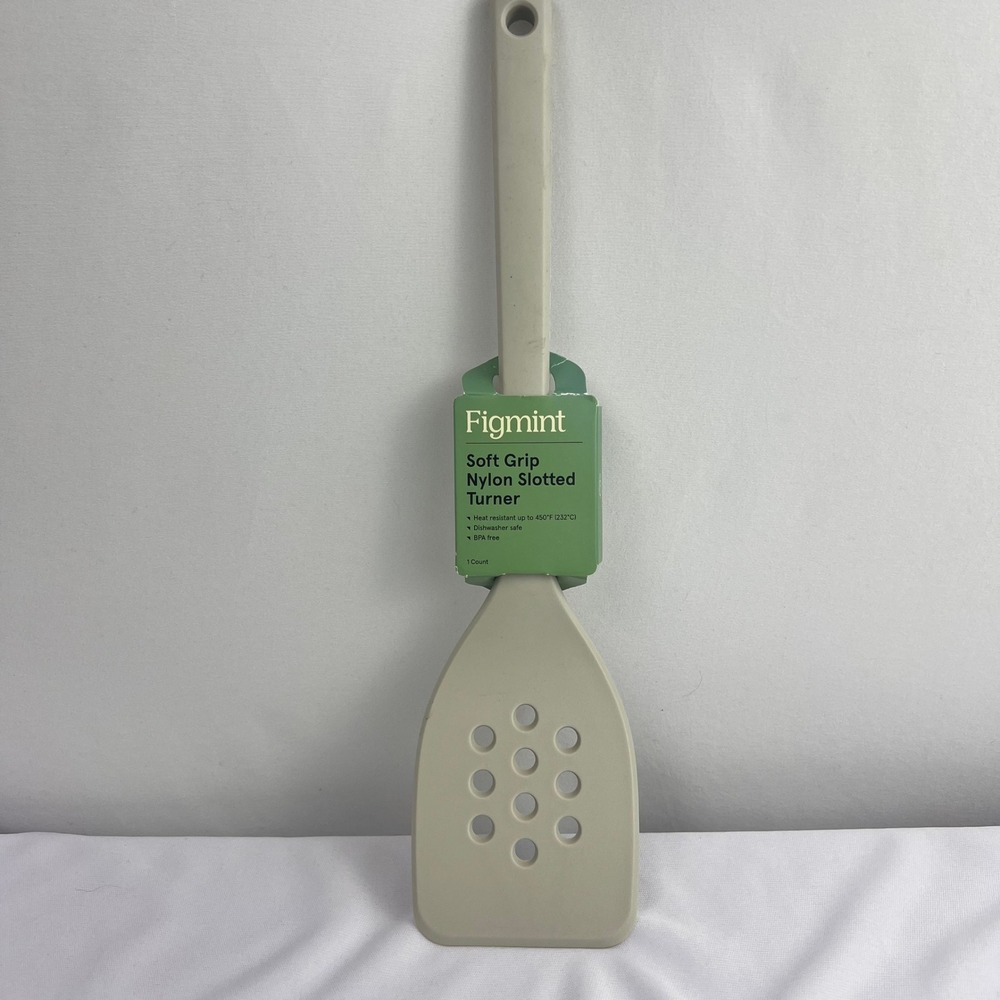 Figmint Soft Grip Nylon Slotted Turner Beige Tan Heat Resistant